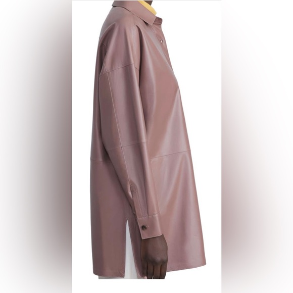 Lafayette 148 new york leather shirt - Picture 4 of 5